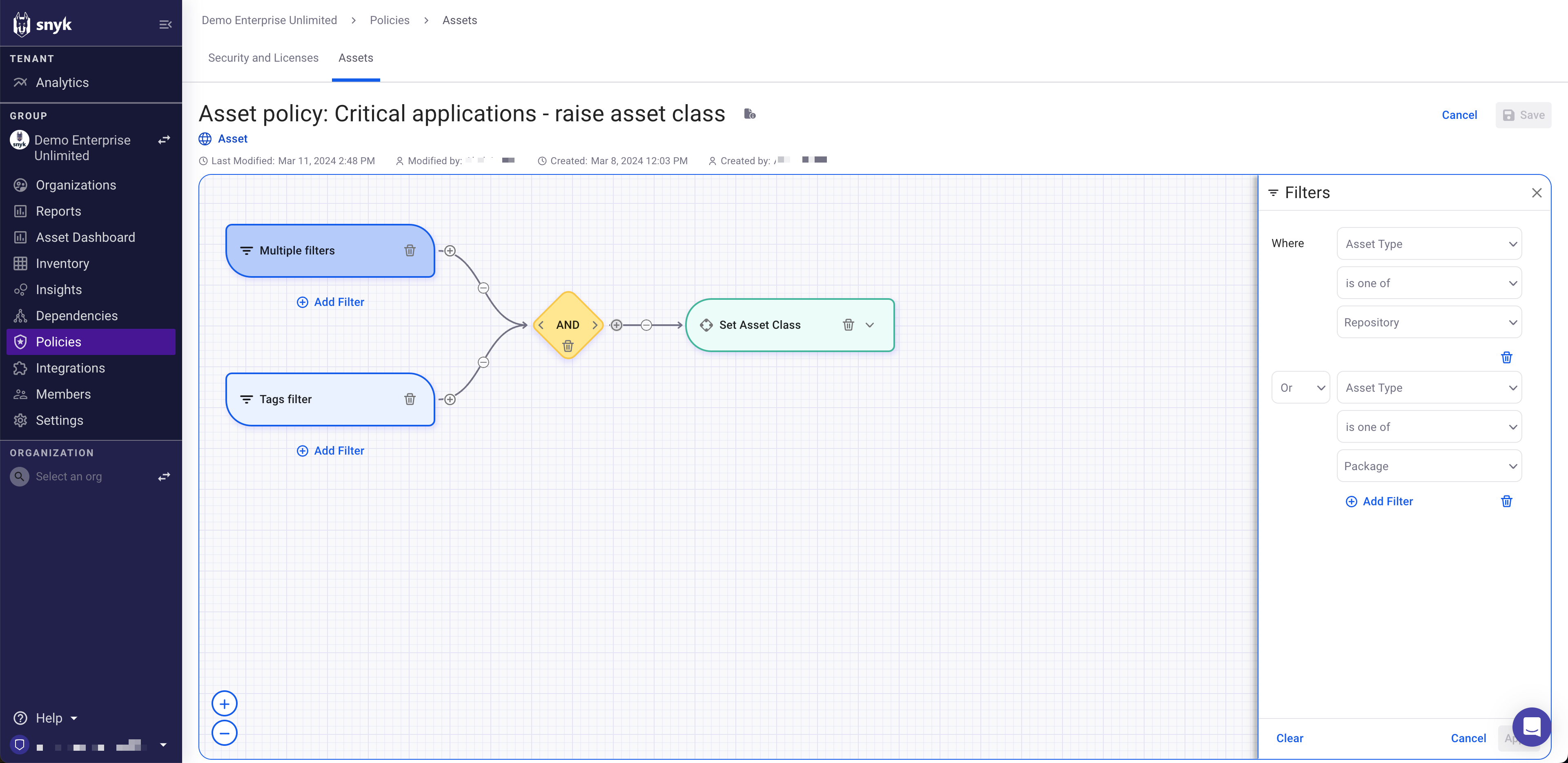 AppRisk - 새로운 정책 생성
