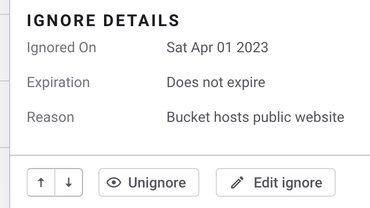 무시 세부 정보 표시