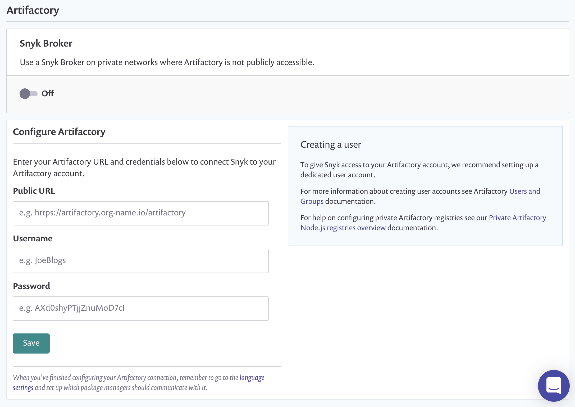 Artifactory 리포지토리 설정