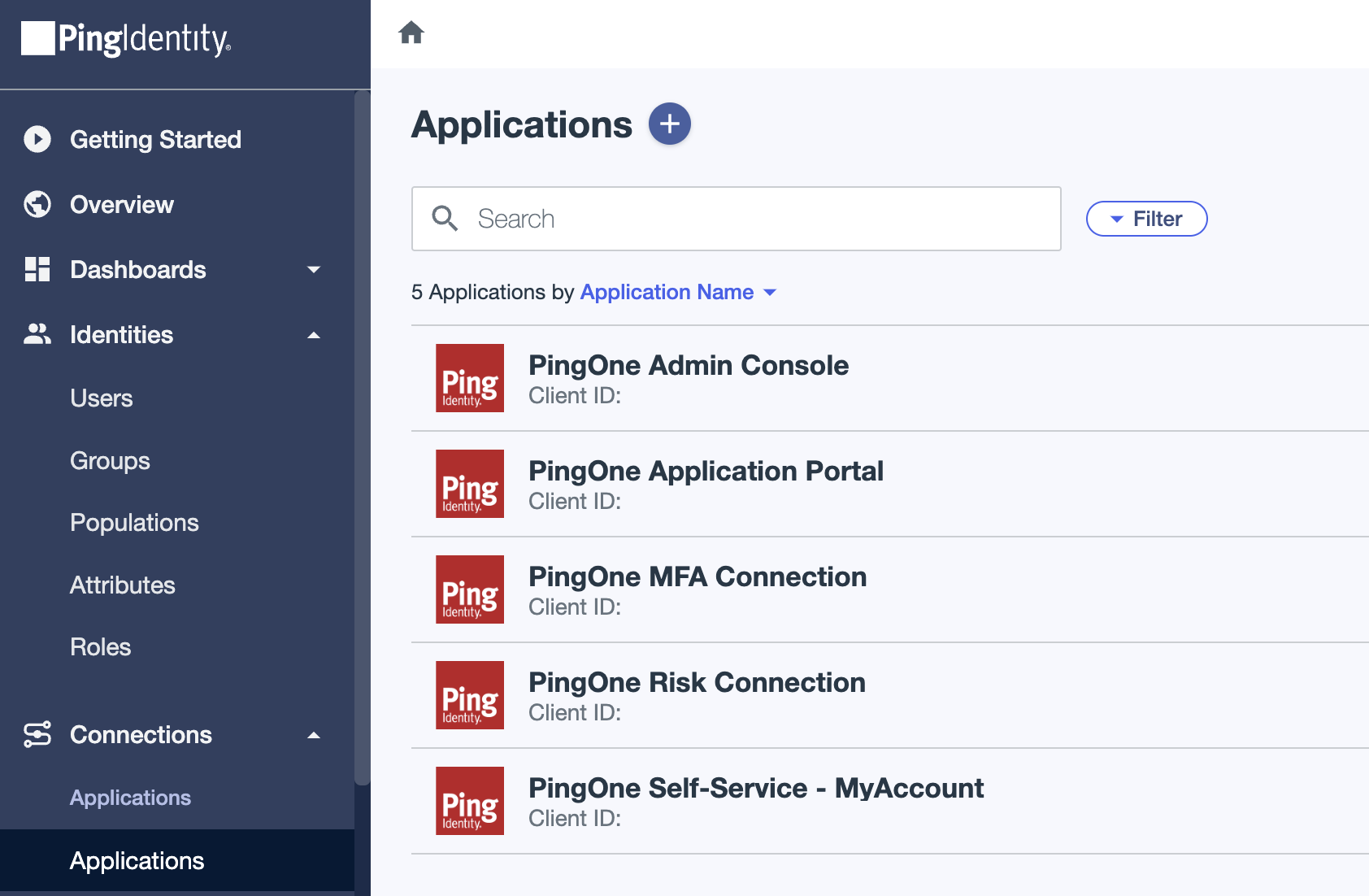 Create a new application