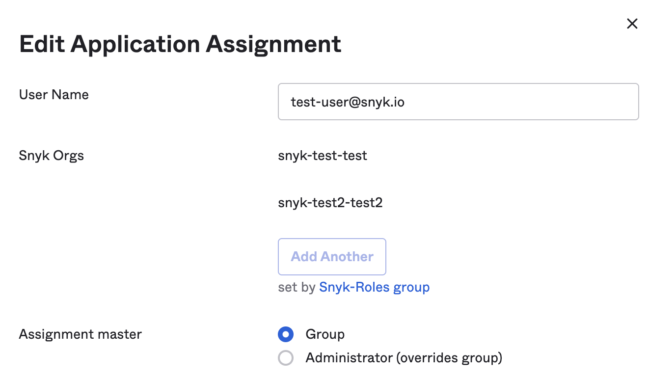 그룹 레벨에 설정된 역할