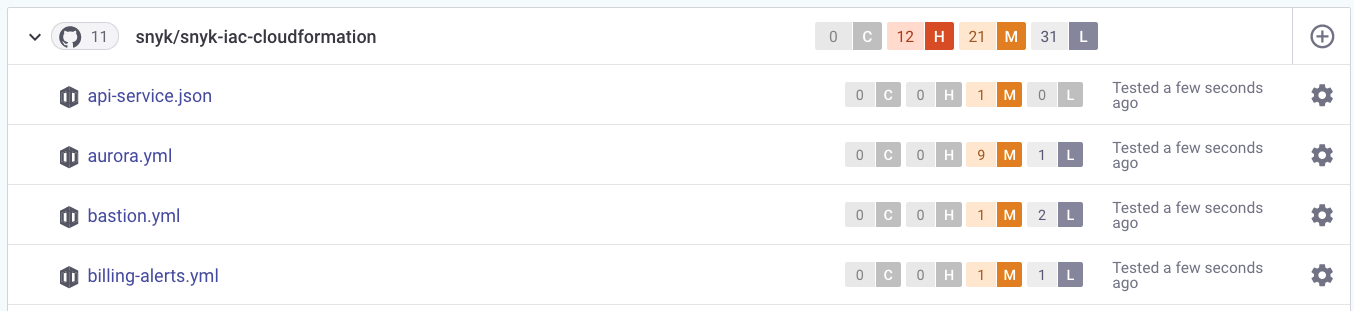 CloudFormation 프로젝트 목록