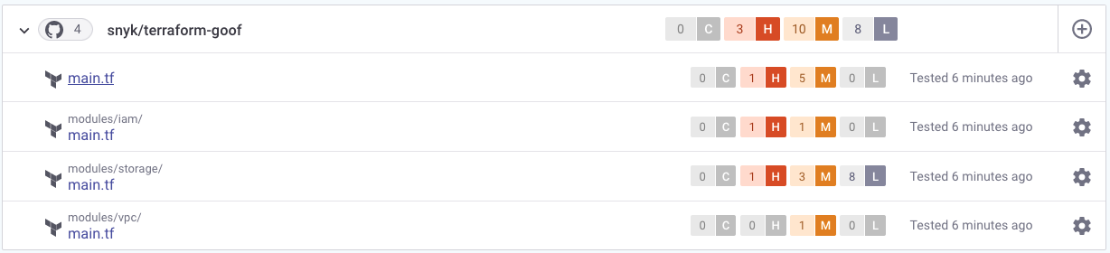 Terraform 프로젝트 목록