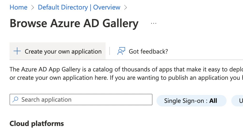 Create your own application