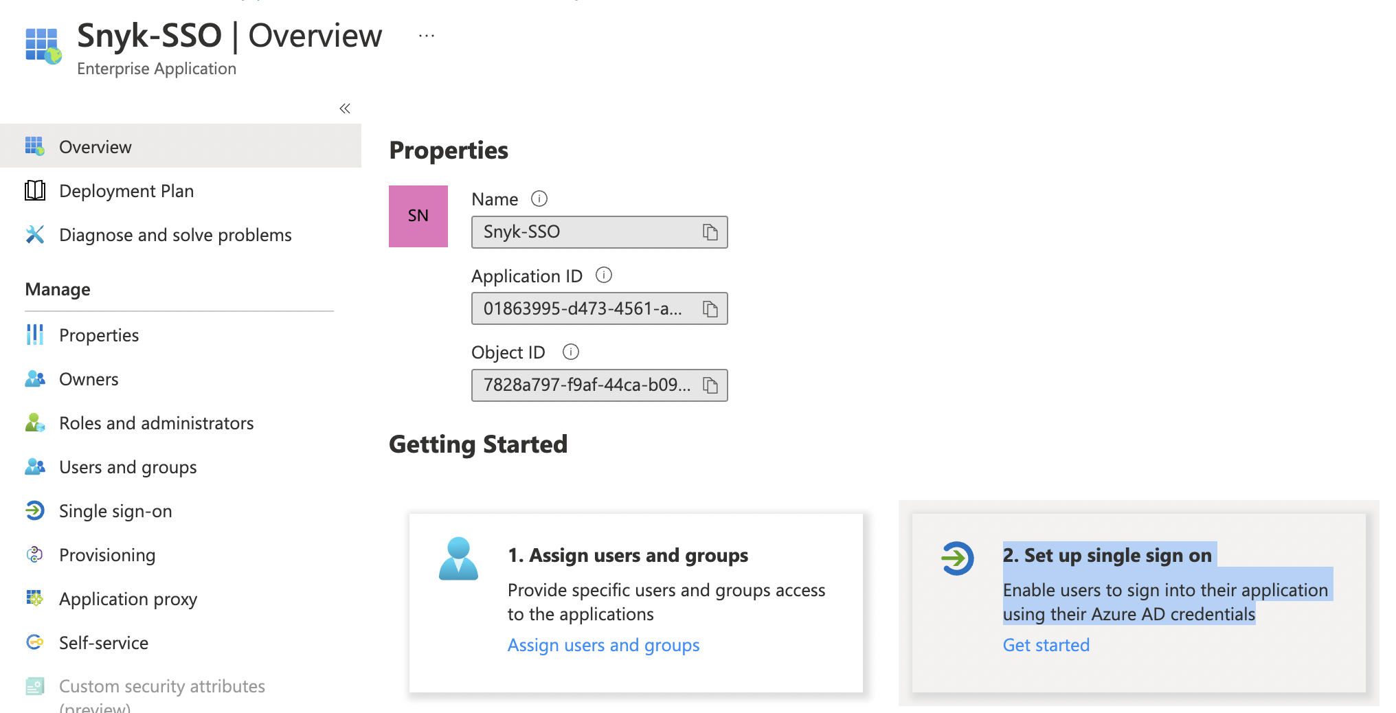 Set up single sign-on, Get started