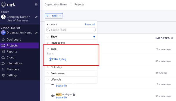 태그별 필터 옵션