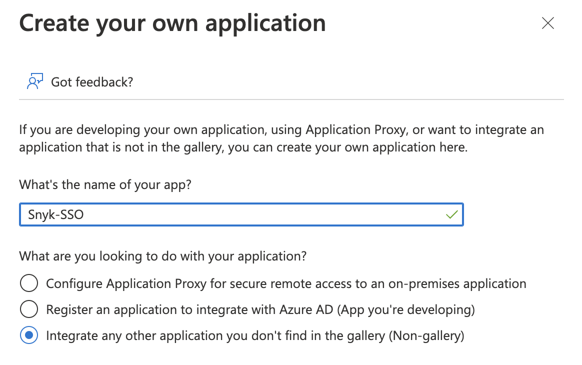 Application name and integration